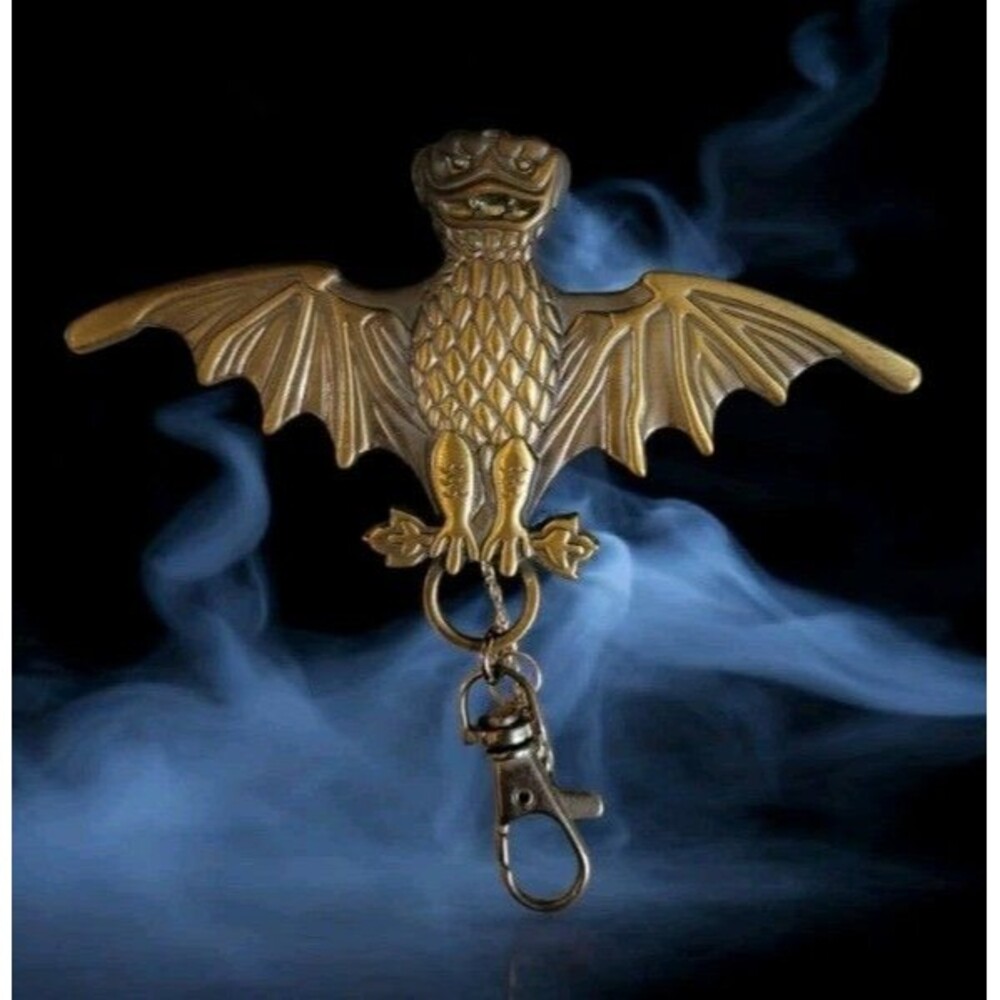 Disney Parks Haunted Mansion Bat O-Pin Black Lanyard Working Lazer